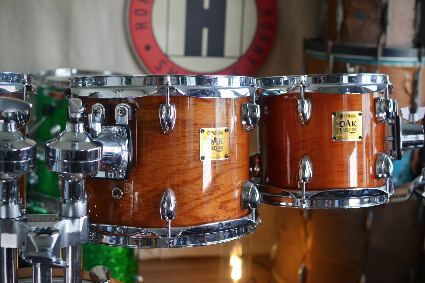 Yamaha Oak Custom Drum Kit in Yoak Natural Lacquer - 8/10/12/14/16/22" - May 2004