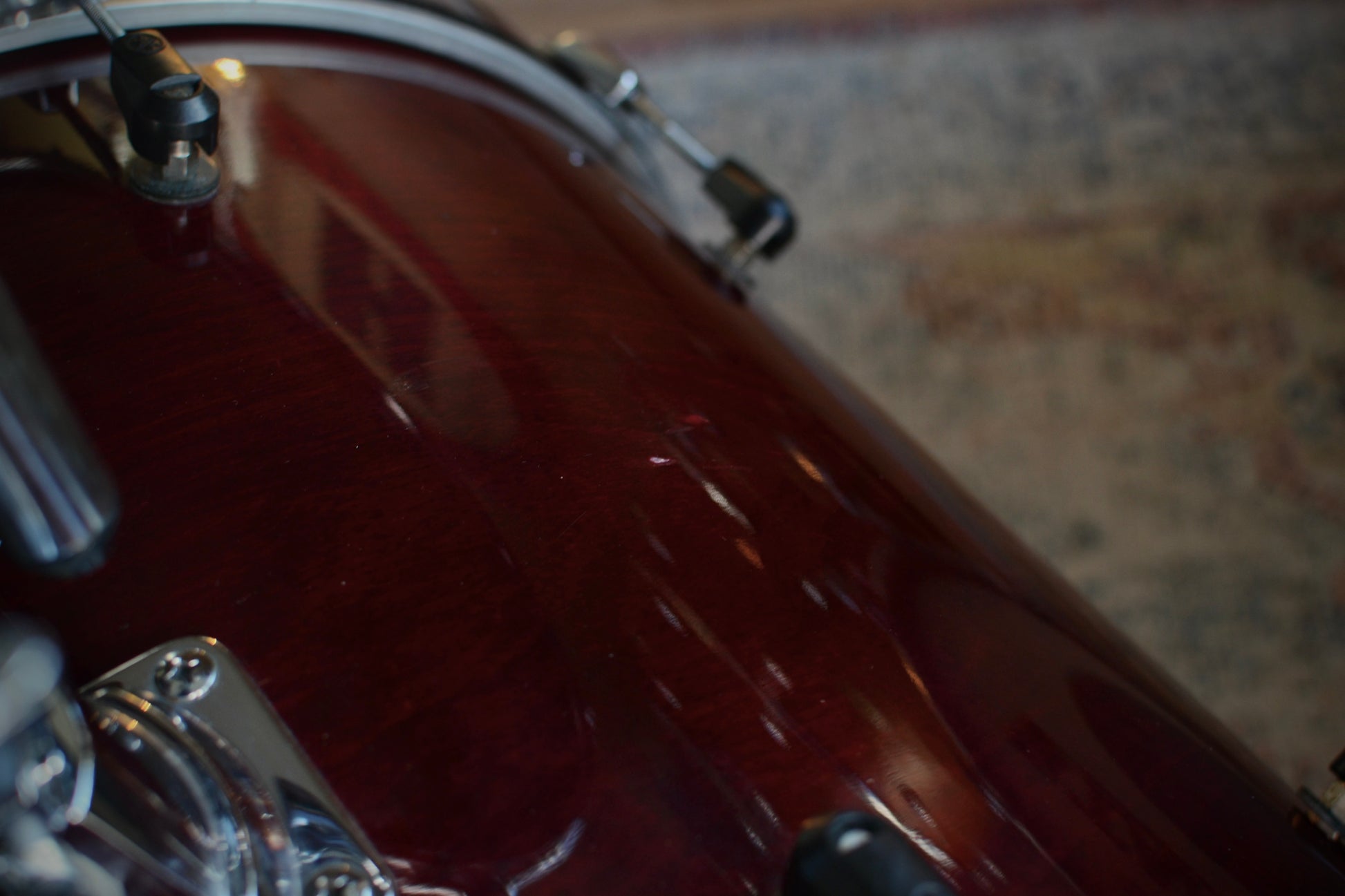Yamaha Stage Custom Advantage Nouveau 5-Piece Drum Kit in Cranberry Red