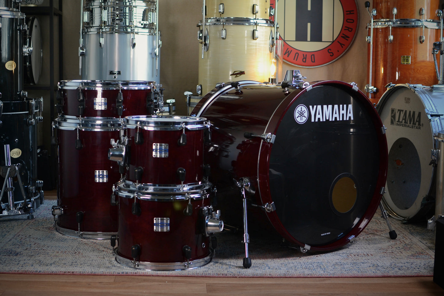 Yamaha Stage Custom Advantage Nouveau 5-Piece Drum Kit in Cranberry Red