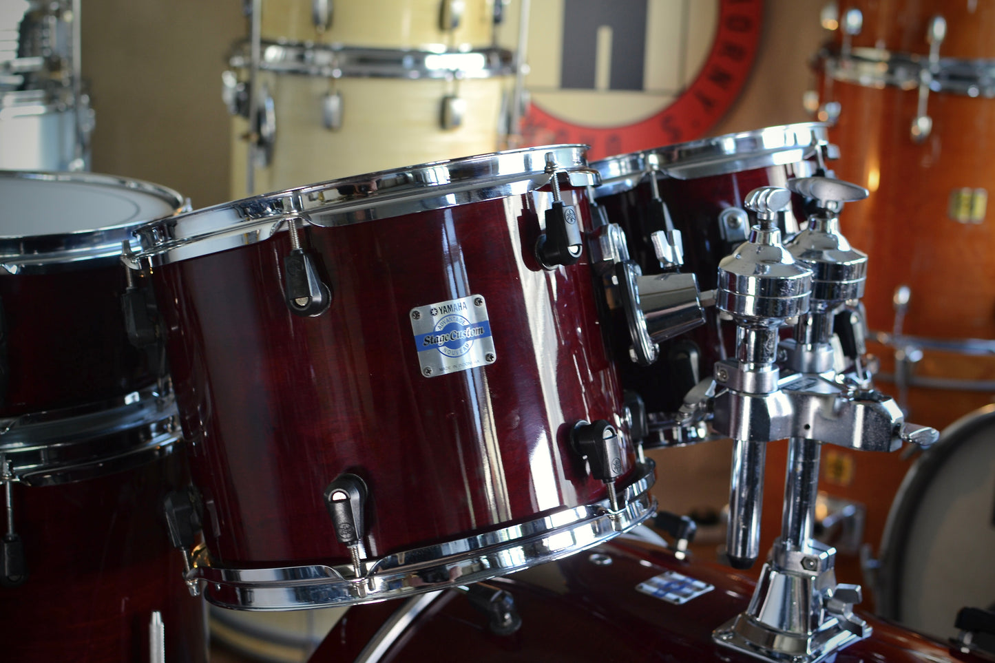 Yamaha Stage Custom Advantage Nouveau 5-Piece Drum Kit in Cranberry Red