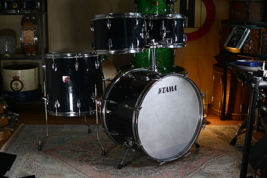 Tama Red Badge Swingstar 'SS-505' Drum Kit In Jet Black - 1980s (Shell Pack)