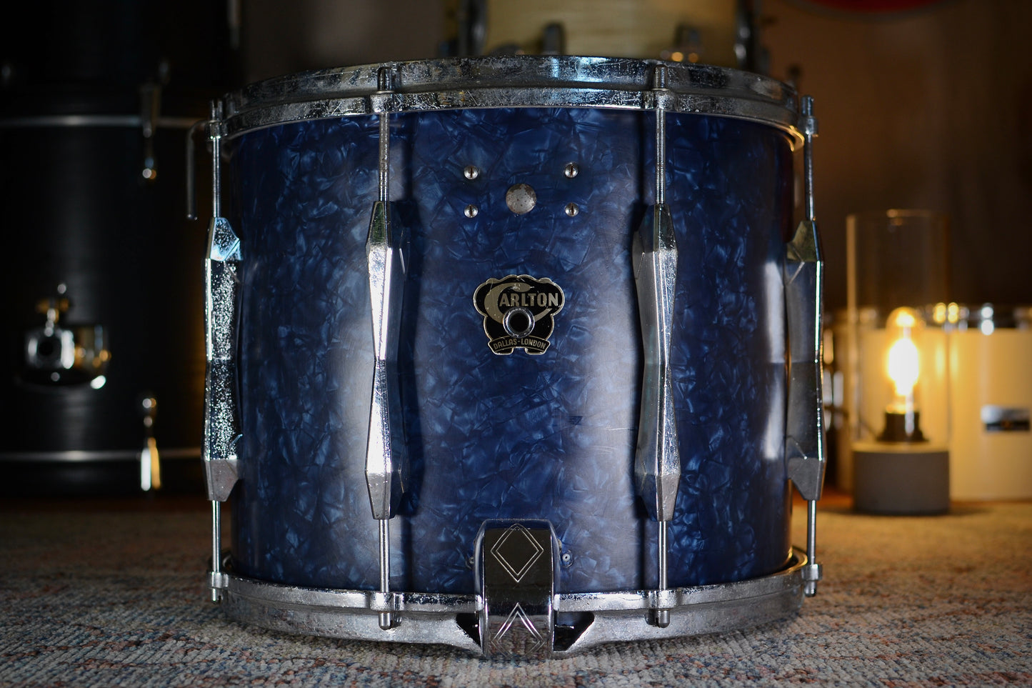 Carlton '1005' Symphony Model Vintage 14x10” Snare Drum in Blue Pearl - 1959