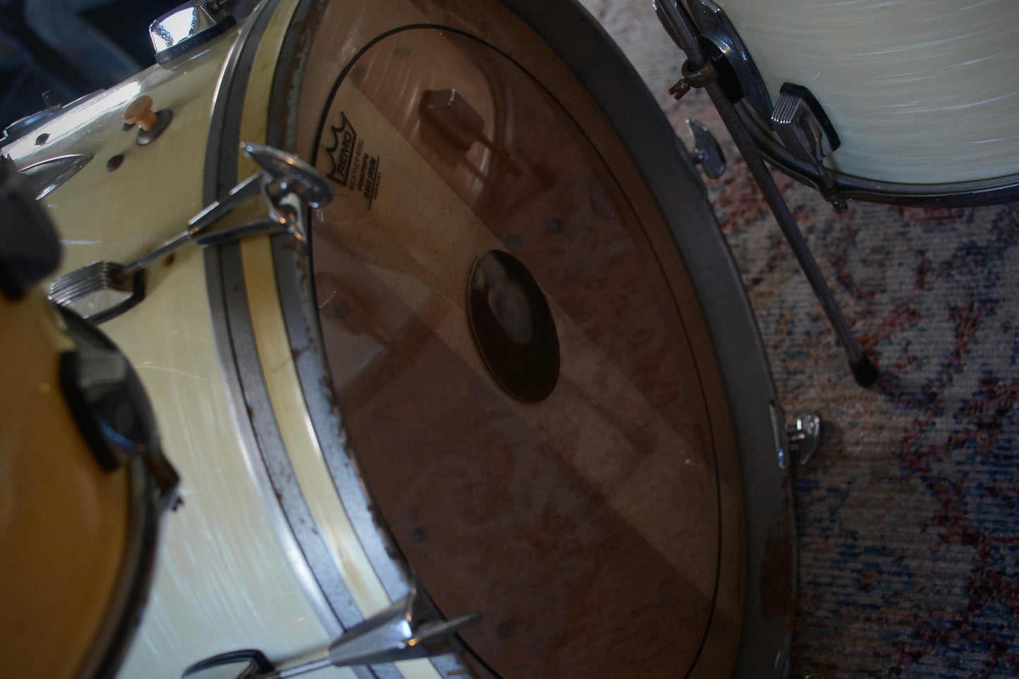 Trixon '0/200' Luxus Vintage Drum Kit in White Silk Pearl 13/16/20" - 1960s