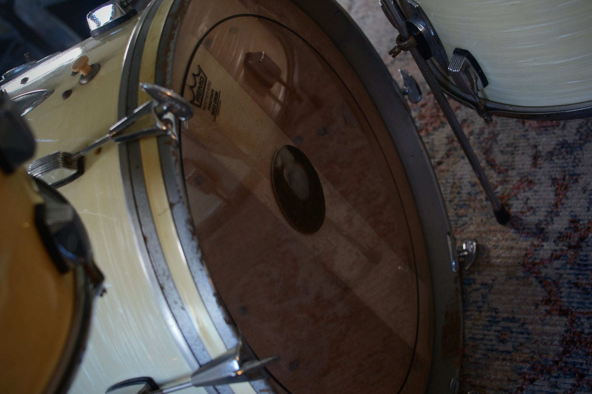 Trixon '0/200' Luxus Vintage Drum Kit in White Silk Pearl 13/16/20" - 1960s