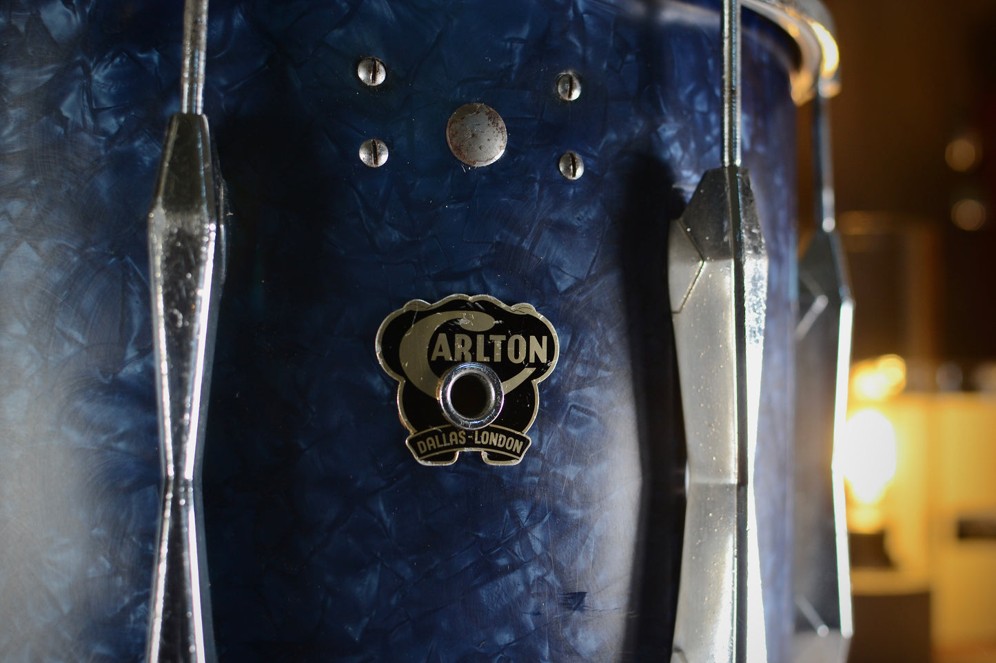 Carlton '1005' Symphony Model Vintage 14x10” Snare Drum in Blue Pearl - 1959