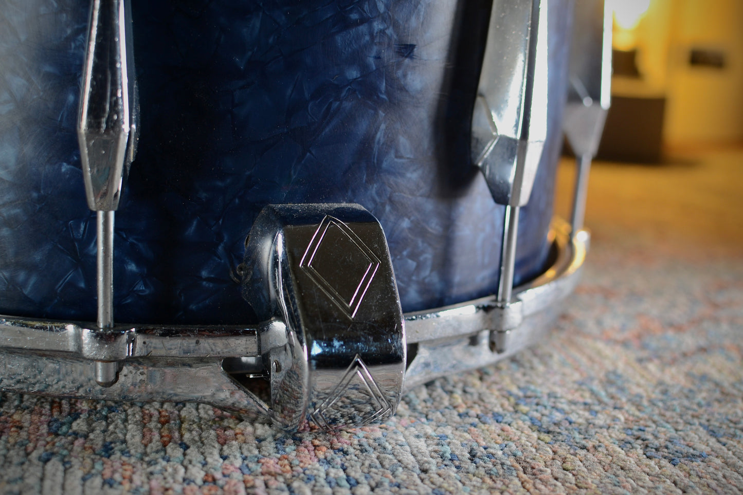 Carlton '1005' Symphony Model Vintage 14x10” Snare Drum in Blue Pearl - 1959