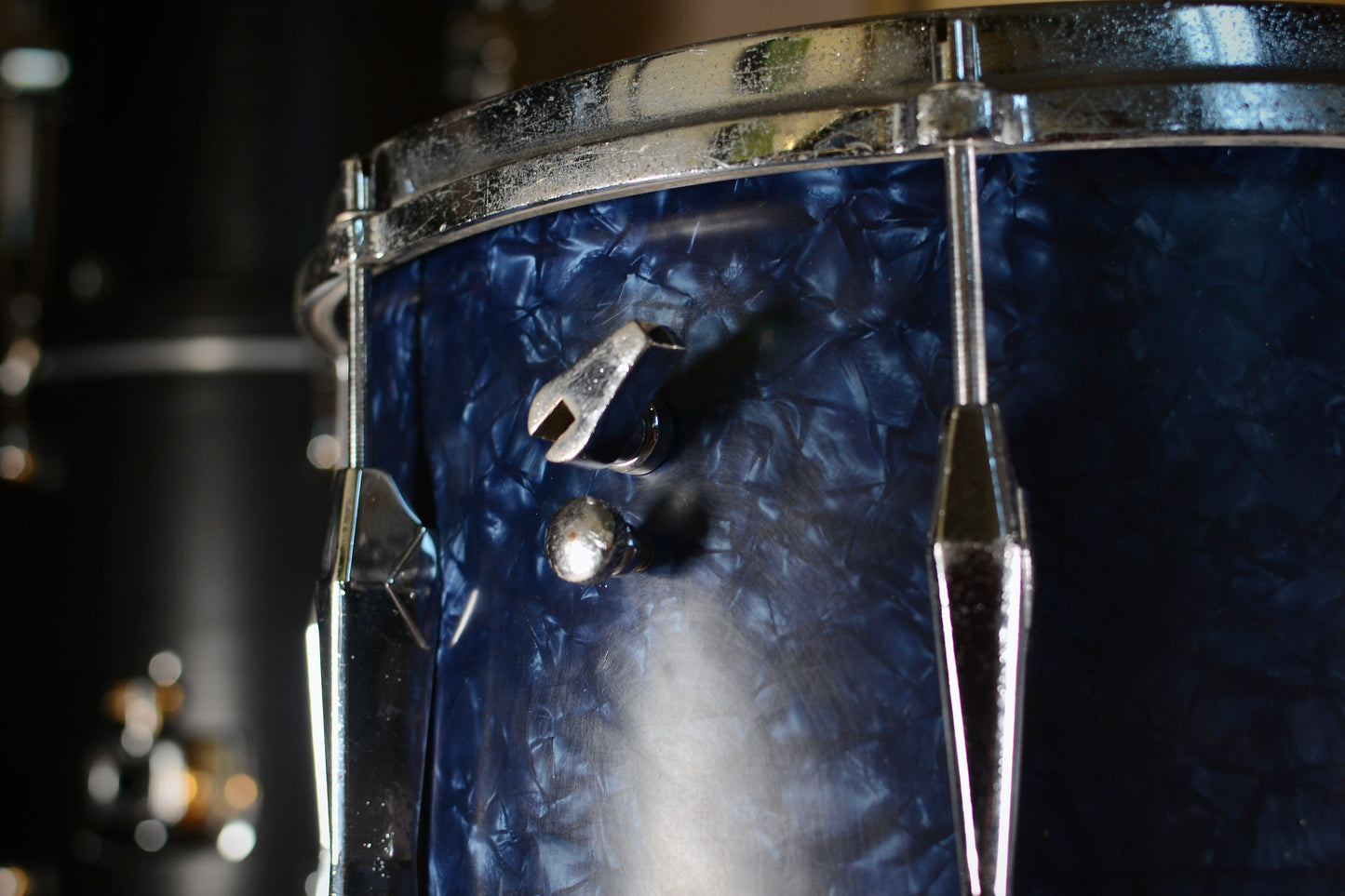 Carlton '1005' Symphony Model Vintage 14x10” Snare Drum in Blue Pearl - 1959