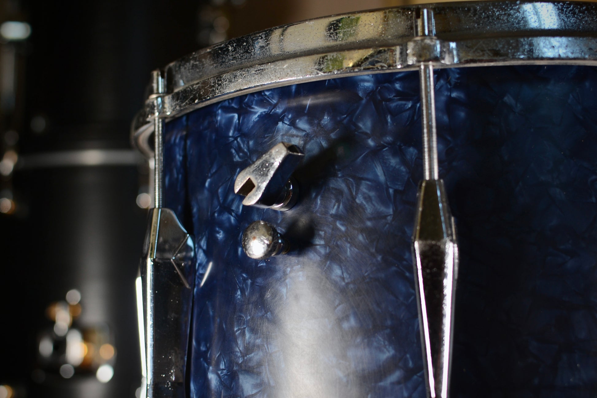 Carlton '1005' Symphony Model Vintage 14x10” Snare Drum in Blue Pearl - 1959