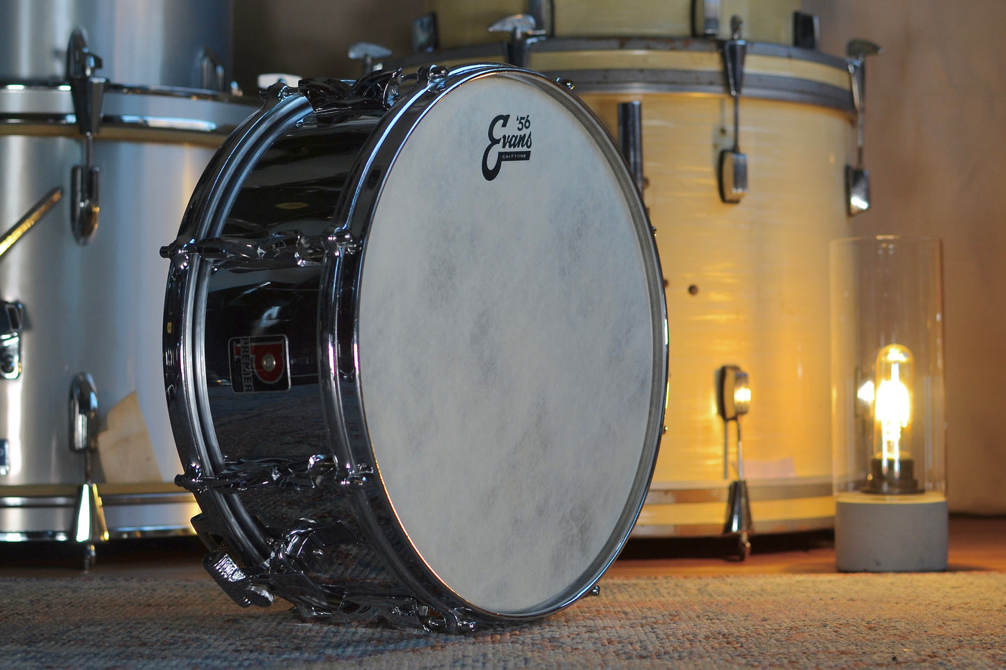 Premier ‘Royal Ace’ 14x5.5" Vintage Chrome Over Brass Snare Drum - Late 1960s