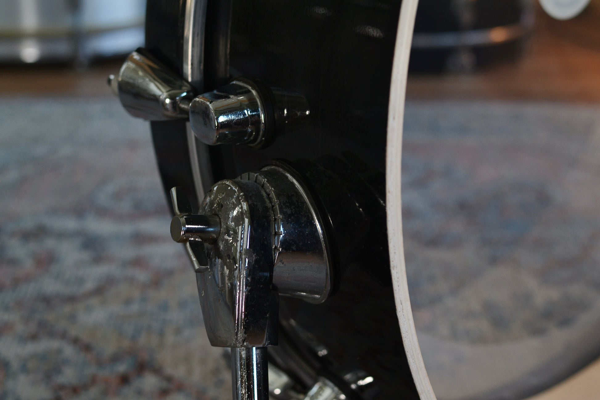 HD Custom 'Chop Kit' 4-piece Compact Drum Kit in Black Lacquer