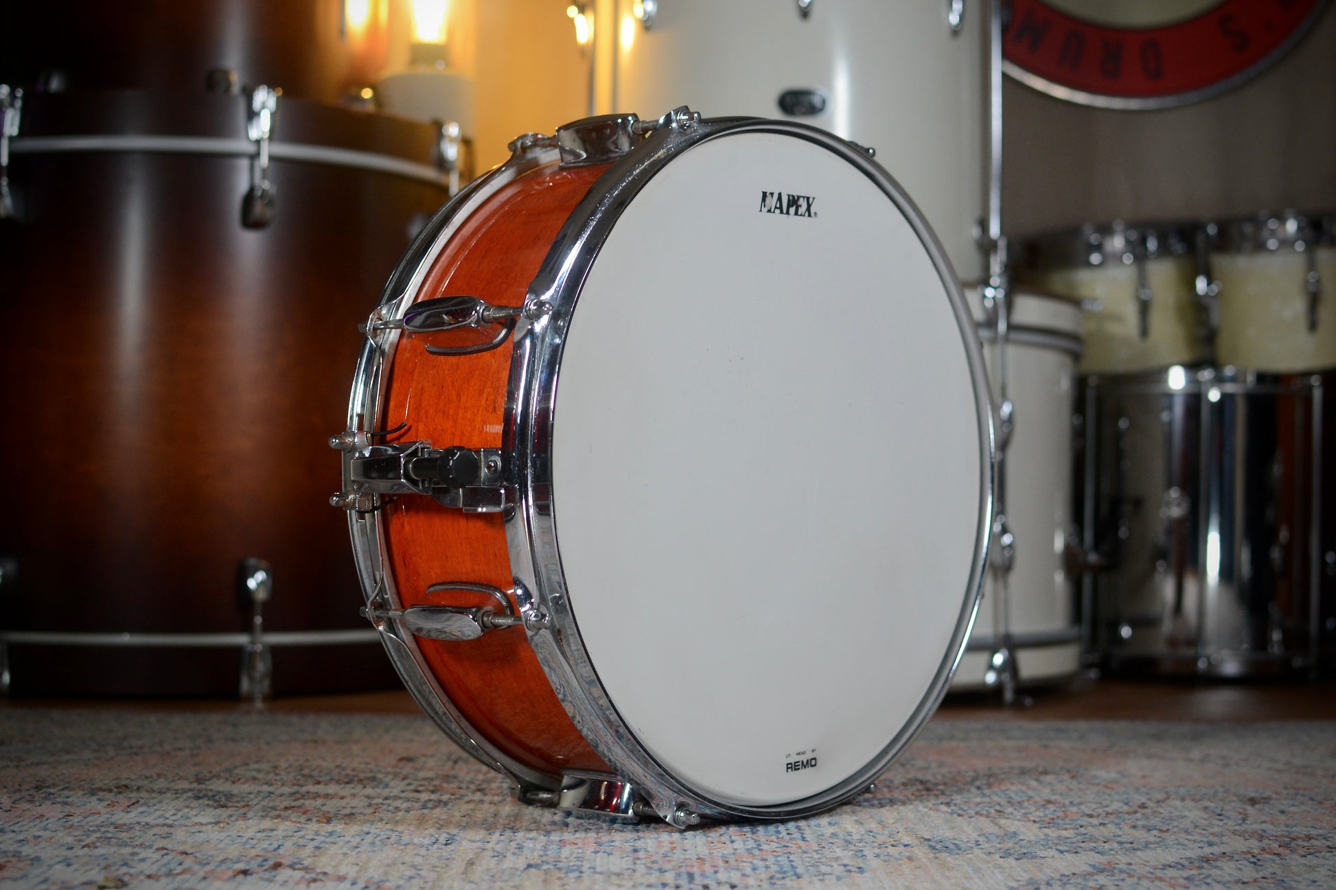 Mapex 'M Series' 14x5.5" Snare Drum in Transparent Honey Amber - 2000