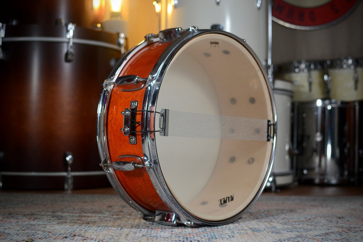 Mapex 'M Series' 14x5.5" Snare Drum in Transparent Honey Amber - 2000
