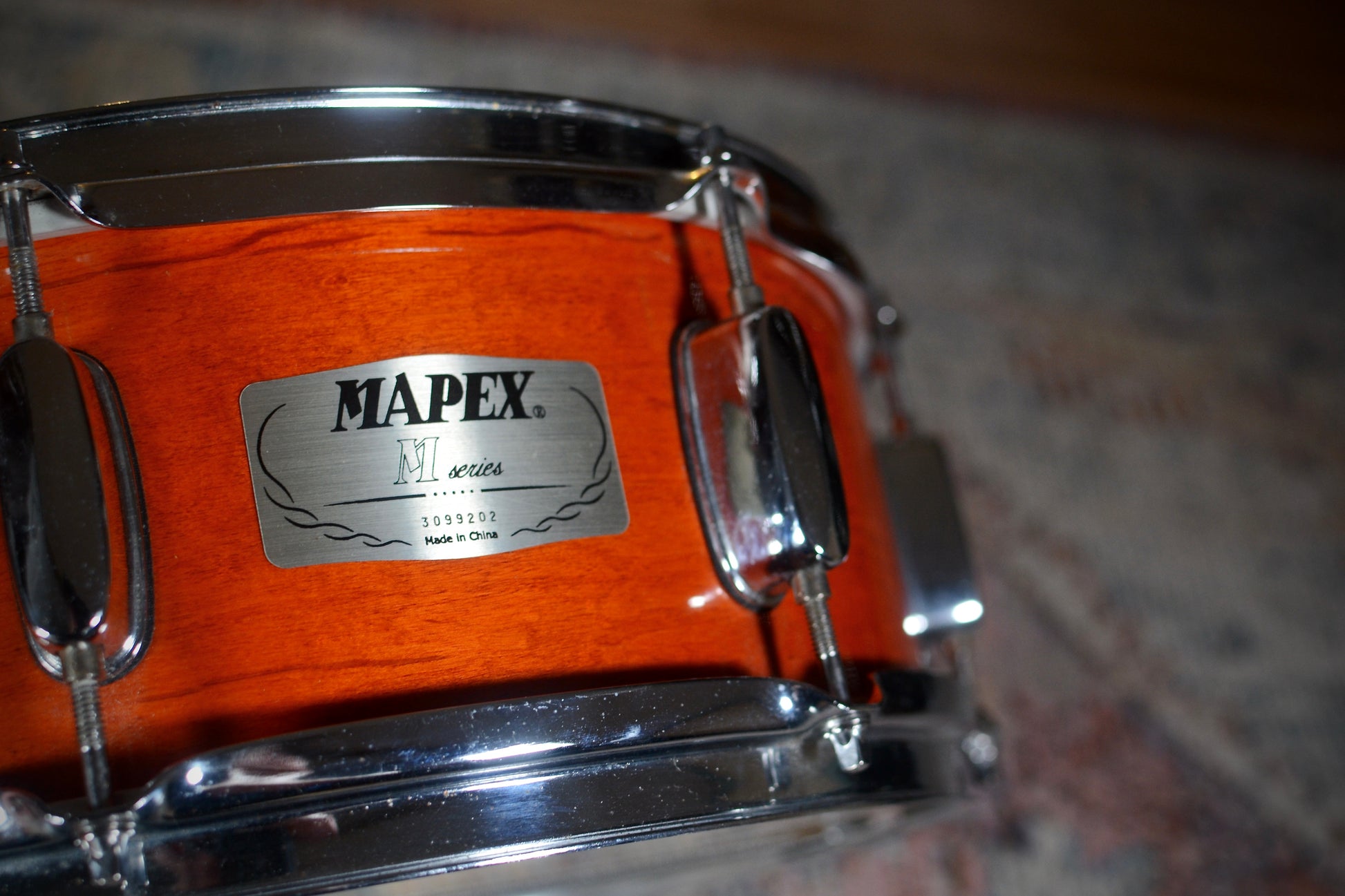 Mapex 'M Series' 14x5.5" Snare Drum in Transparent Honey Amber - 2000