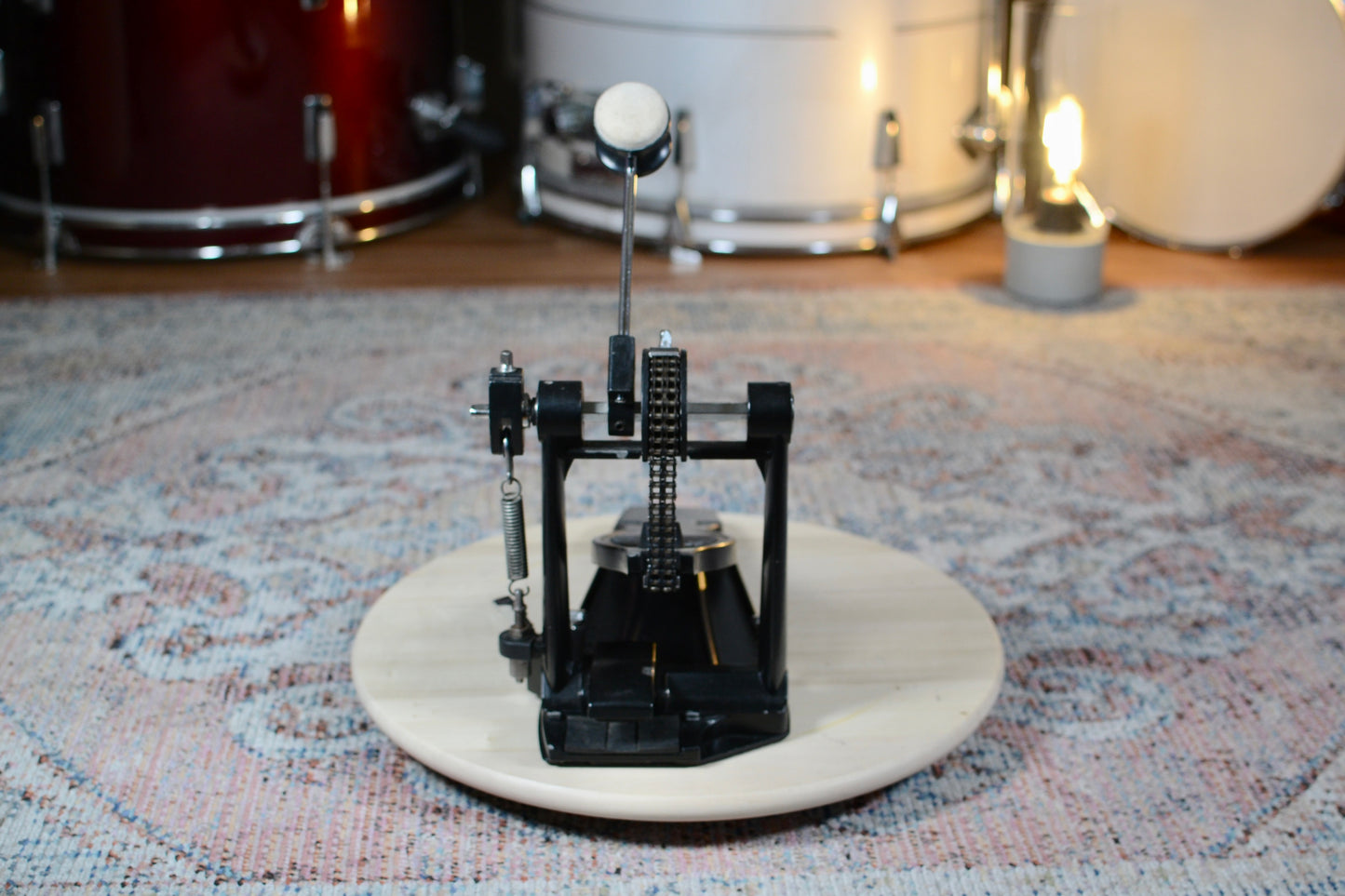 Double Chain Bass Drum Pedal w/ Solid Base Plate