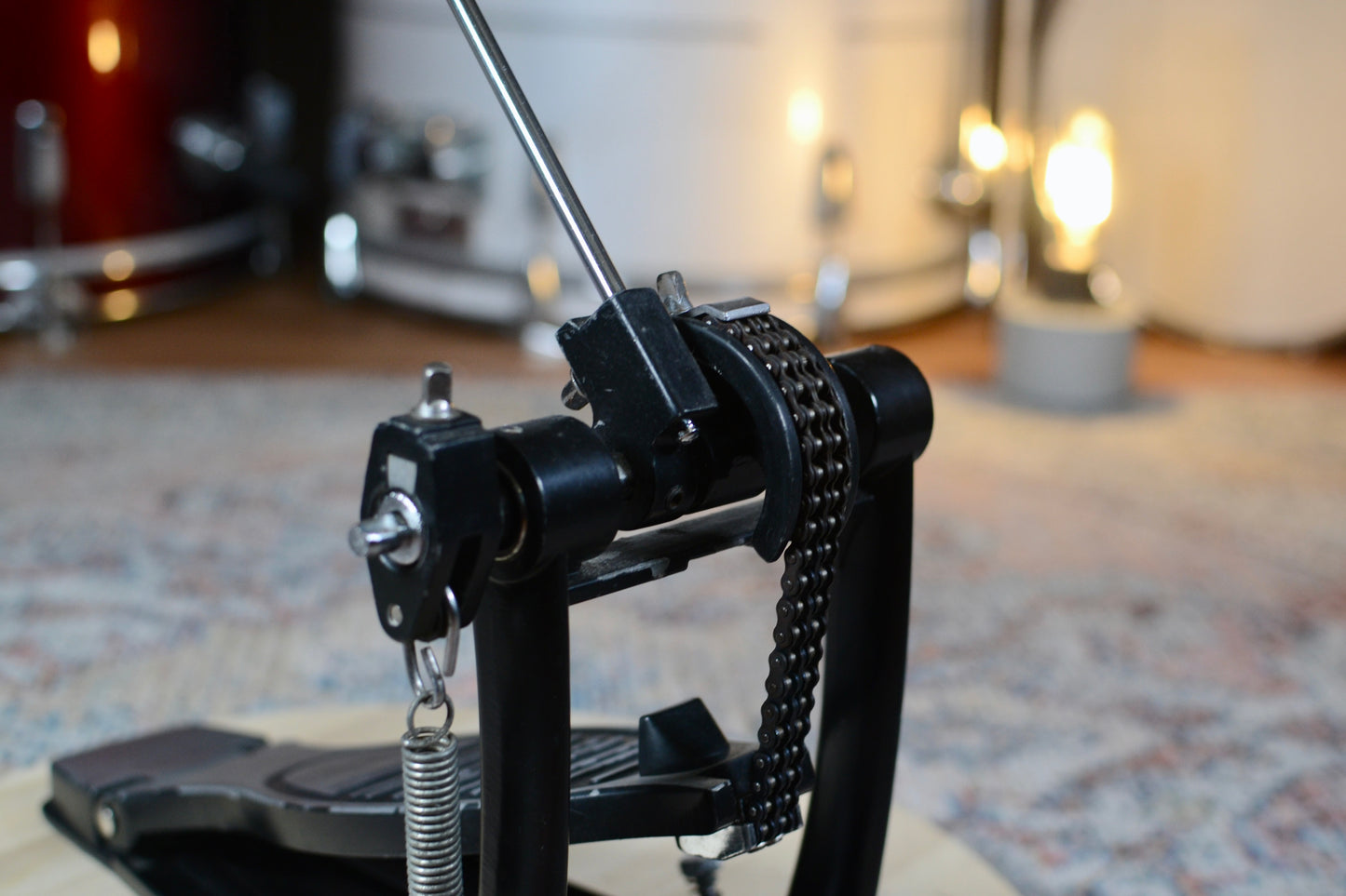 Double Chain Bass Drum Pedal w/ Solid Base Plate