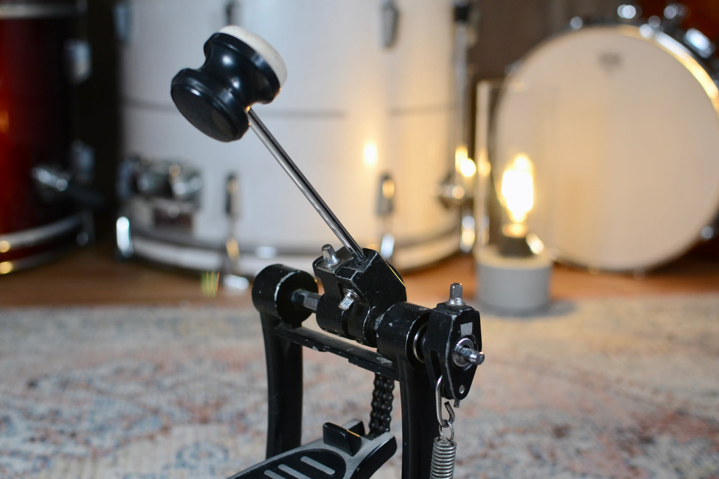 Double Chain Bass Drum Pedal w/ Solid Base Plate
