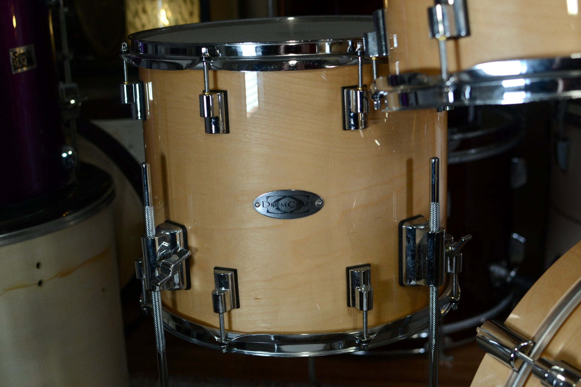 DrumCraft Series 6 Birch Drum Kit in Natural Gloss - 10/12/14/20/14SD