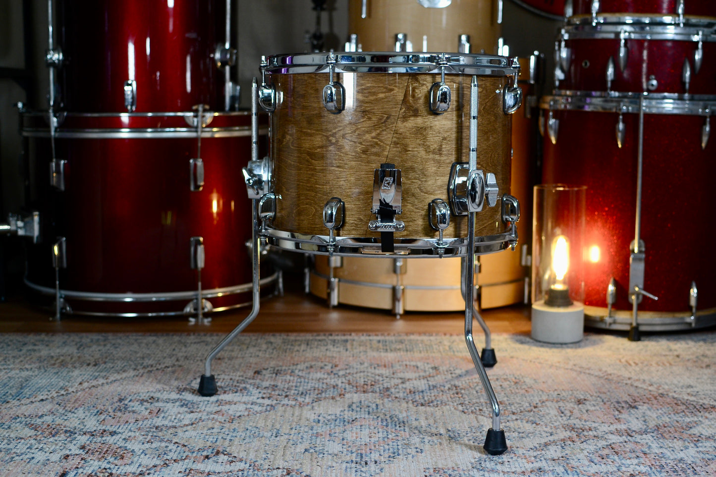 Tama S.L.P. ‘Duo Snare’ 14x10” Snare Drum with Legs - Transparent Mocha