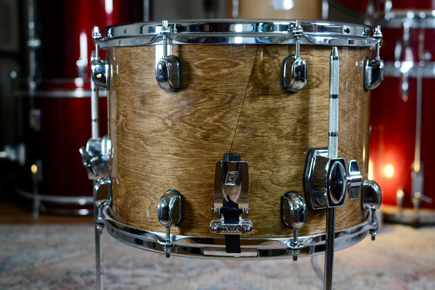 Tama S.L.P. ‘Duo Snare’ 14x10” Snare Drum with Legs - Transparent Mocha