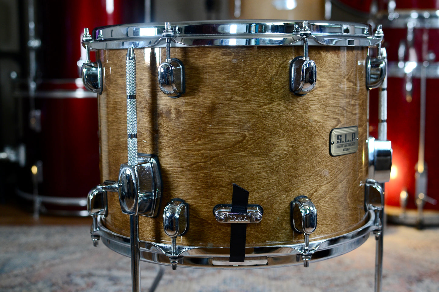 Tama S.L.P. ‘Duo Snare’ 14x10” Snare Drum with Legs - Transparent Mocha