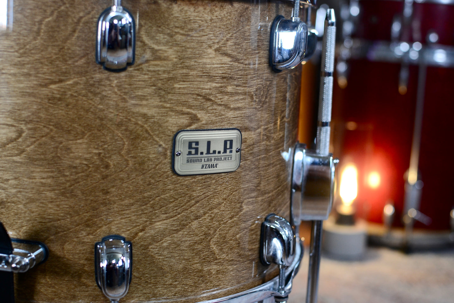 Tama S.L.P. ‘Duo Snare’ 14x10” Snare Drum with Legs - Transparent Mocha