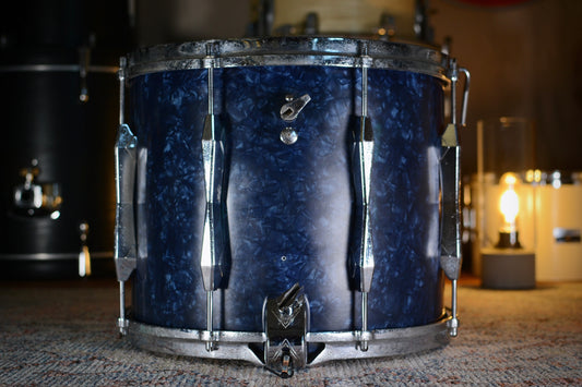 Carlton '1005' Symphony Model Vintage 14x10” Snare Drum in Blue Pearl - 1959