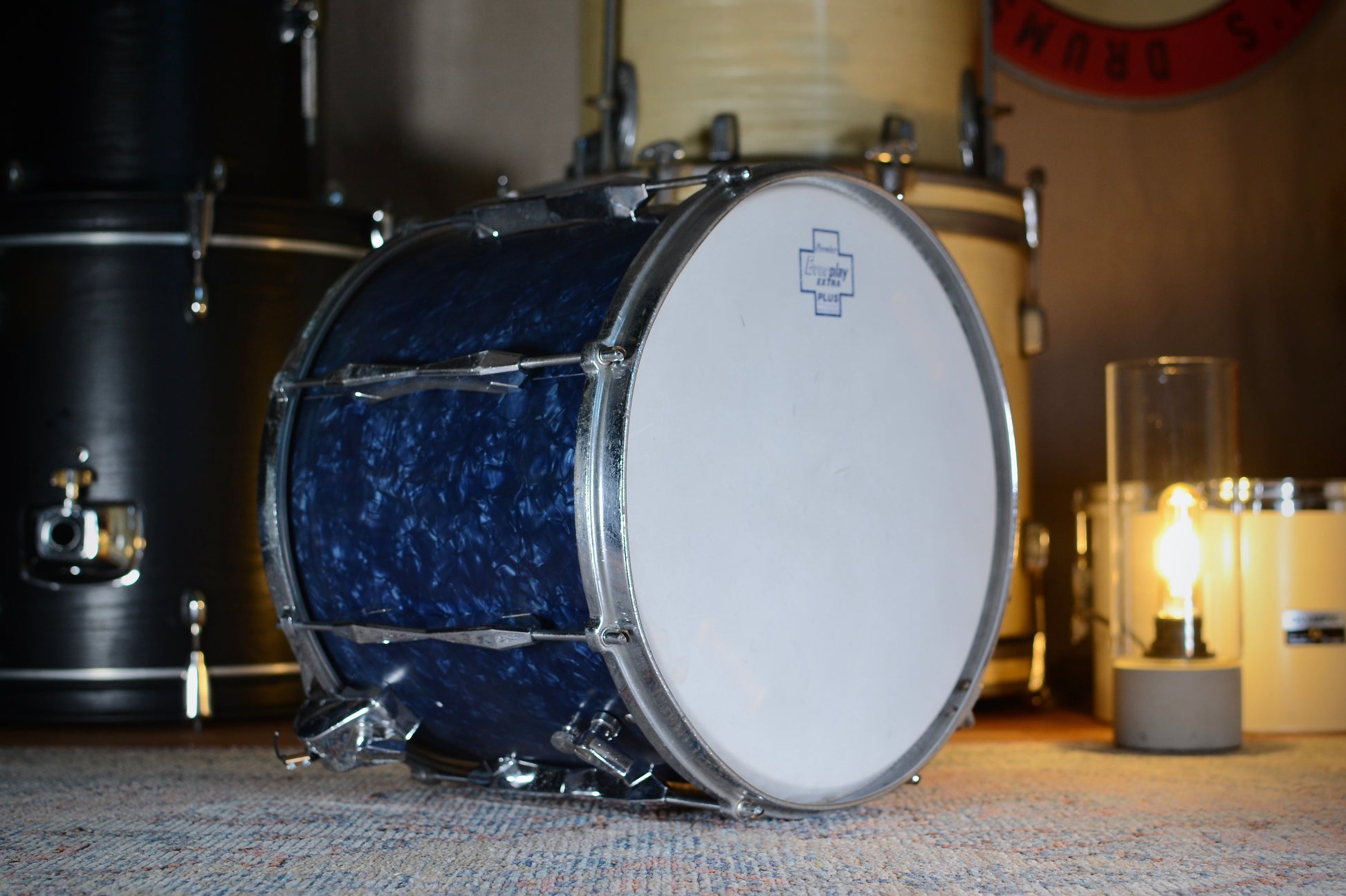 Carlton '1005' Symphony Model Vintage 14x10” Snare Drum in Blue Pearl - 1959