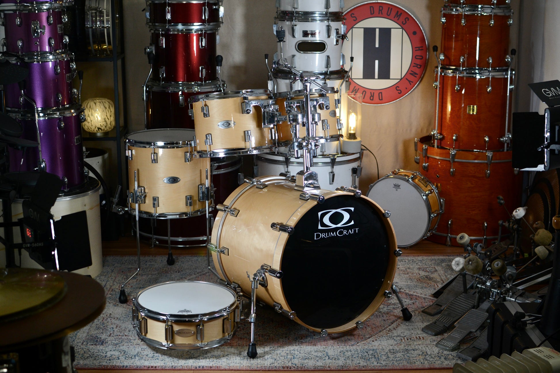 DrumCraft Series 6 Birch Drum Kit in Natural Gloss - 10/12/14/20/14SD