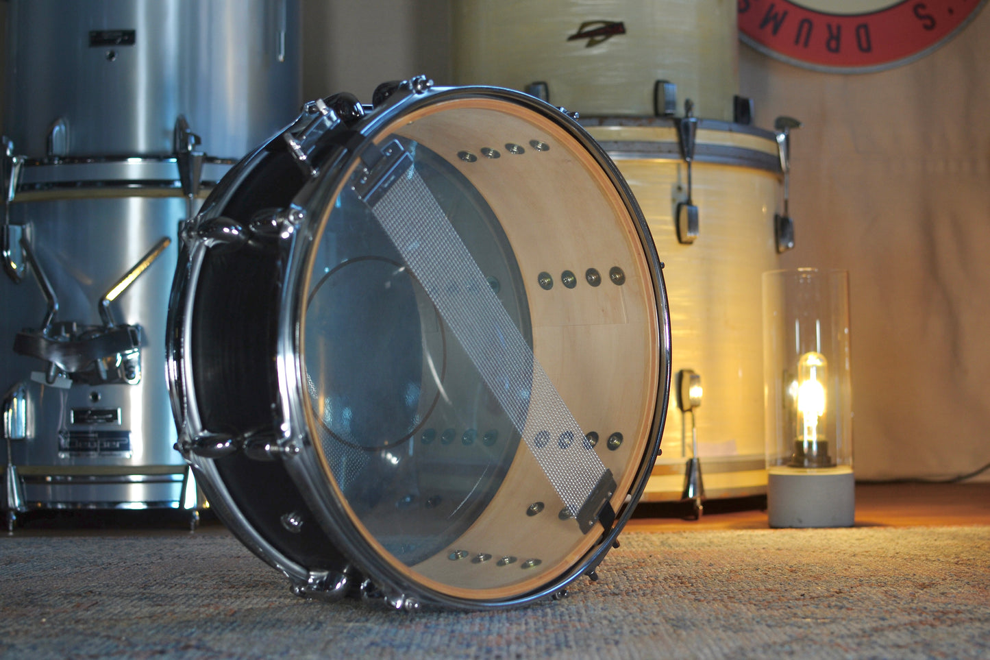 Sonix 14x5" Snare Drum in Black Wood Vinyl Finish