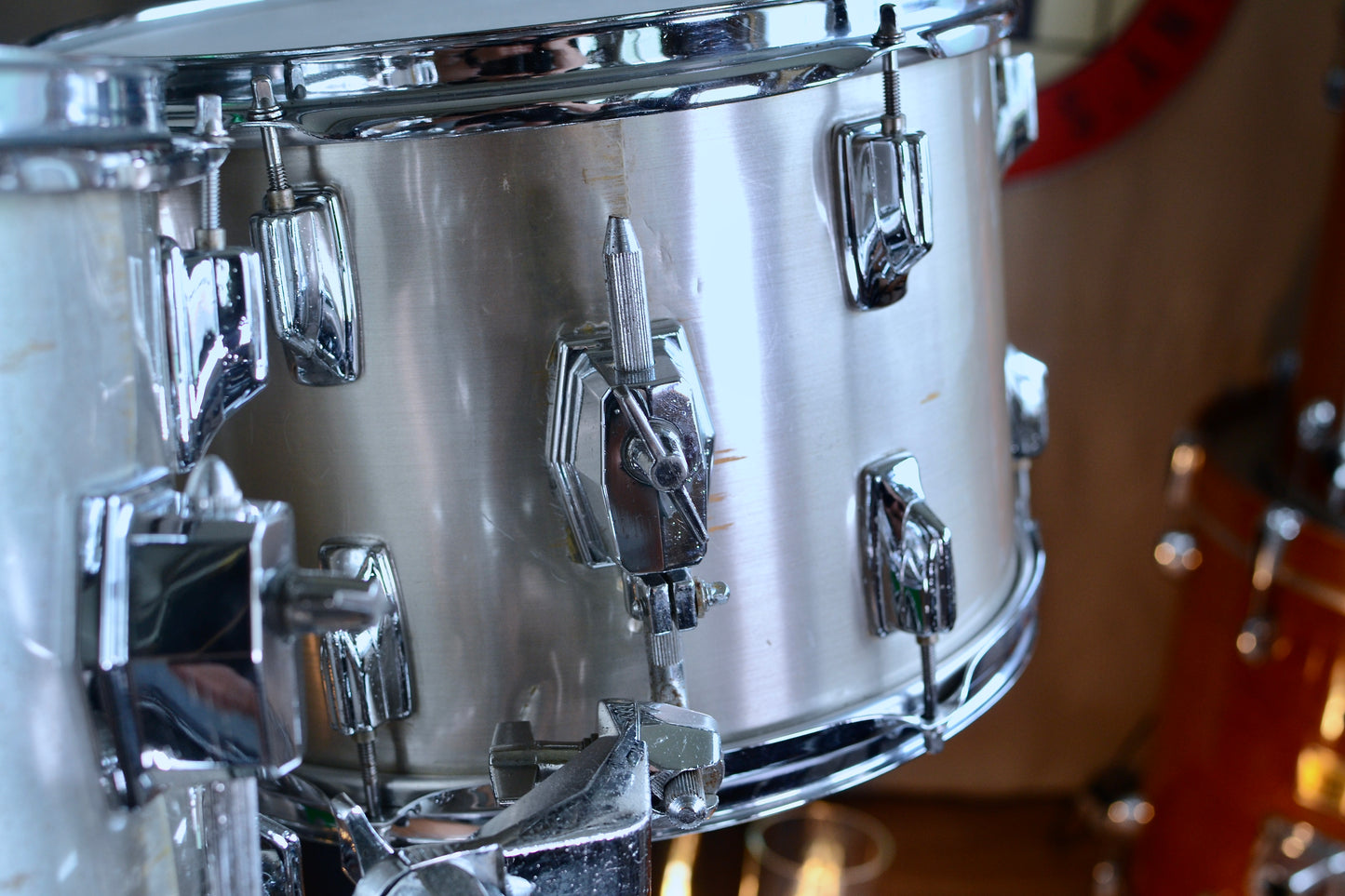 Tama Vintage Imperialstar 4-piece Drum Kit in M-53 Metallic White - 1982