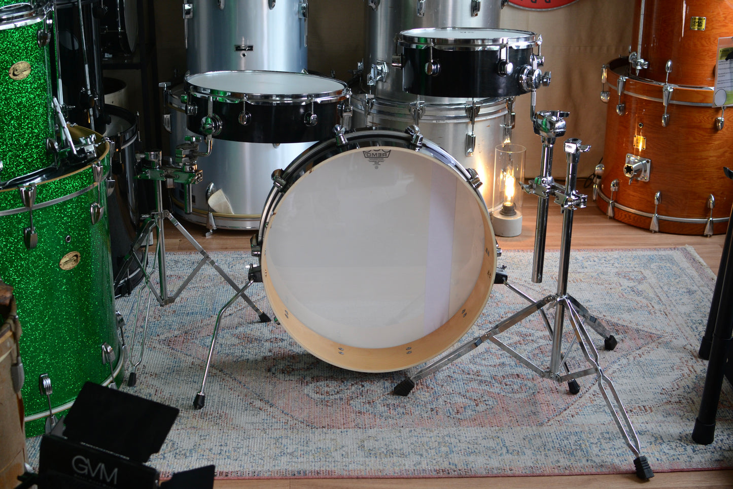 HD Custom 'Chop Kit' 3-piece Compact Drum Kit in Black Lacquer