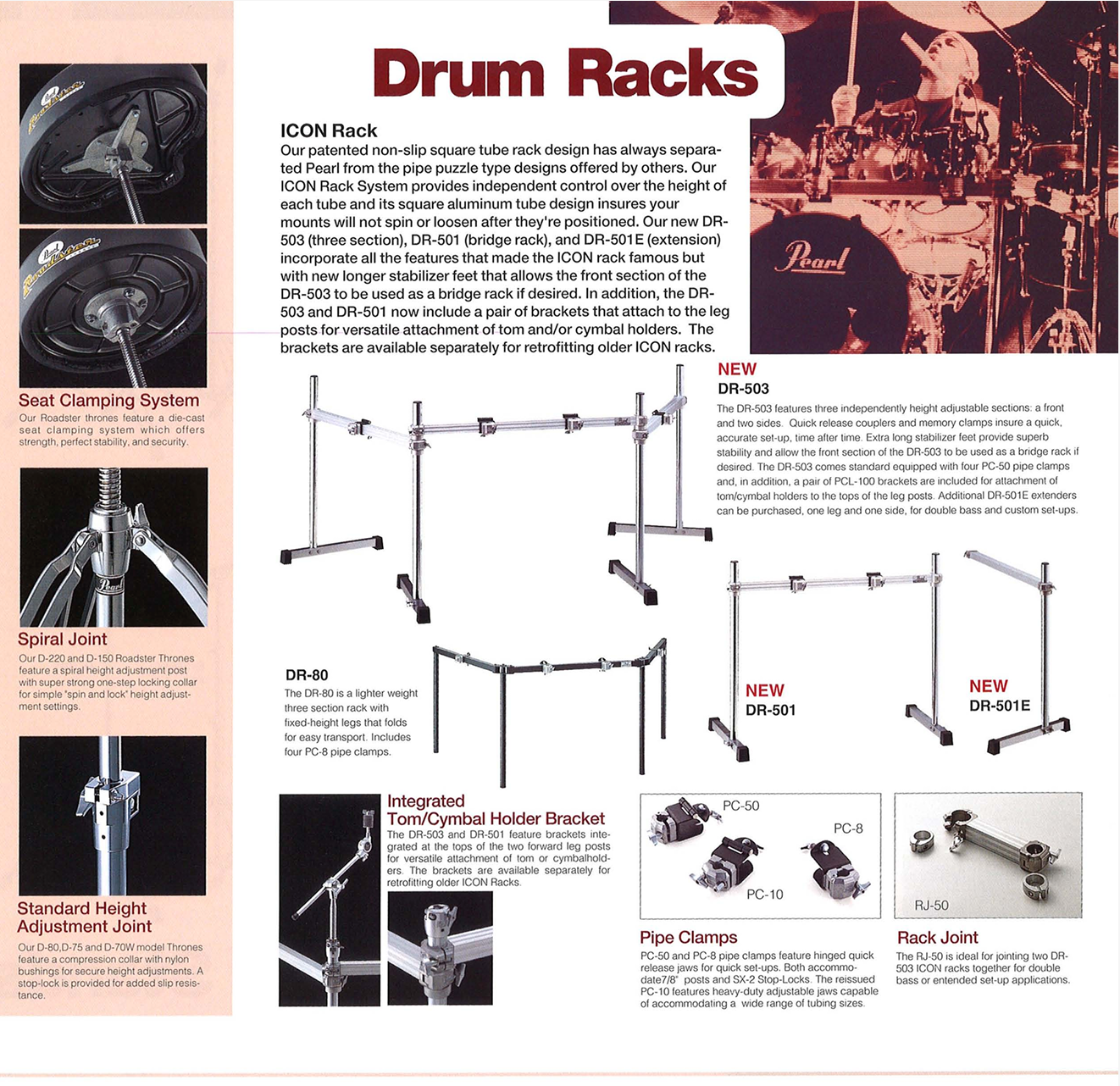 Pearl 'DR-503' Icon Drum Rack - 3 Sides / 4 Legs - 2002
