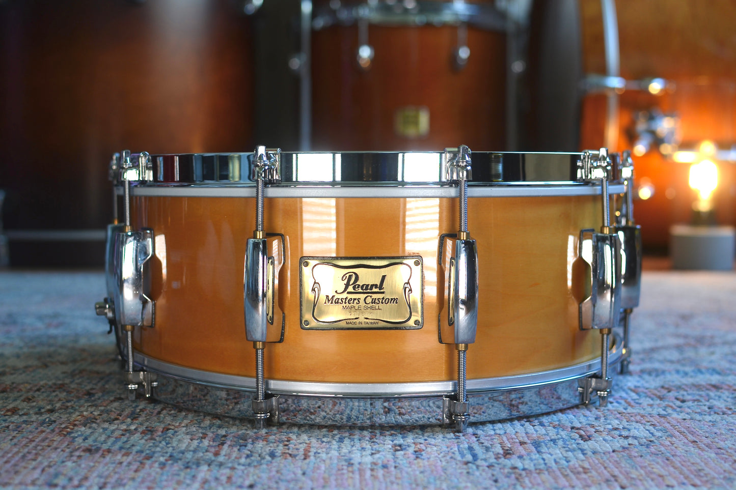 Pearl 'MMX5514C' MMX Masters Custom 14x5.5" Snare Drum in Natural Maple - 1999