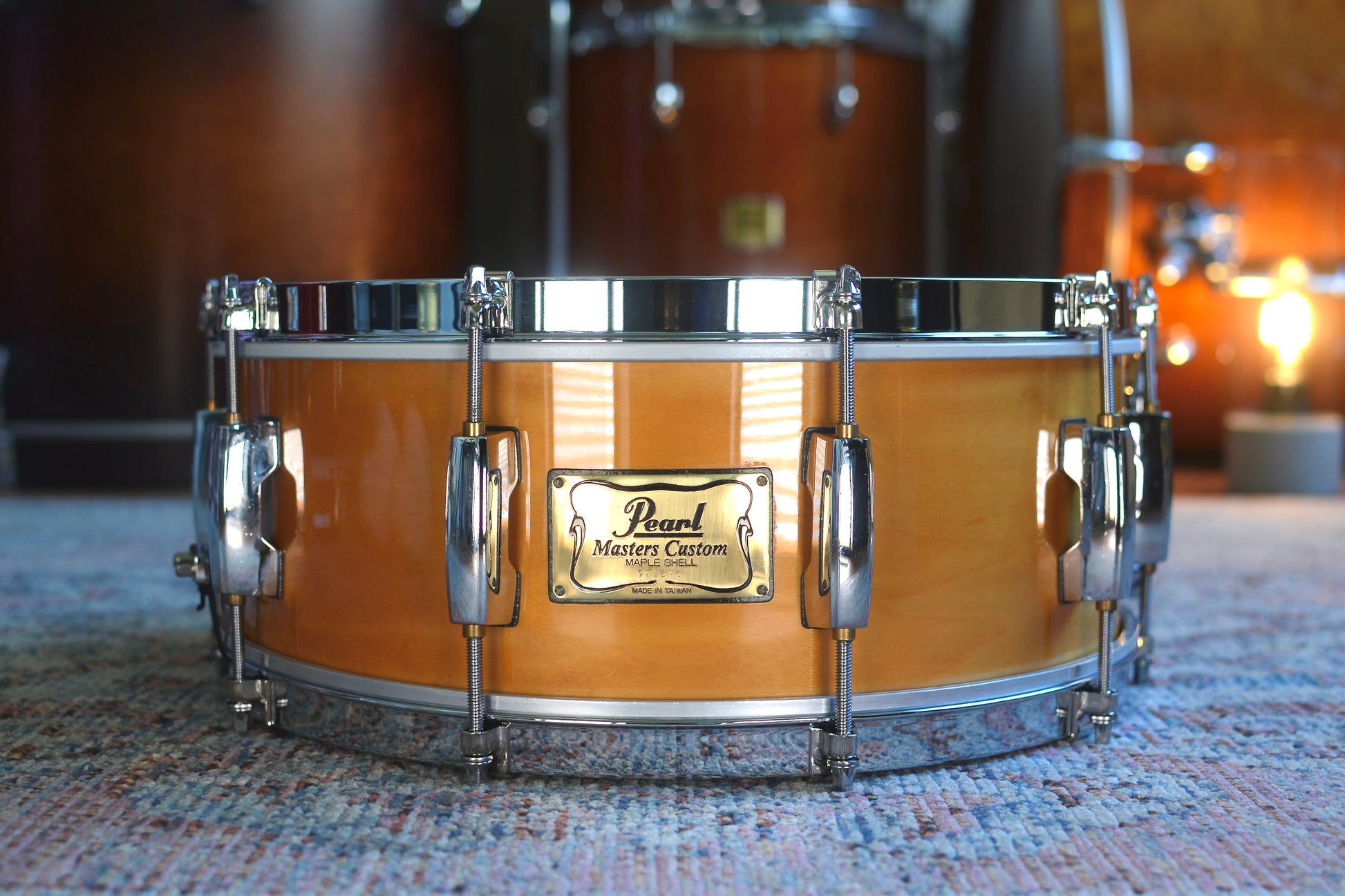 Pearl 'MMX5514C' MMX Masters Custom 14x5.5" Snare Drum in Natural Maple - 1999