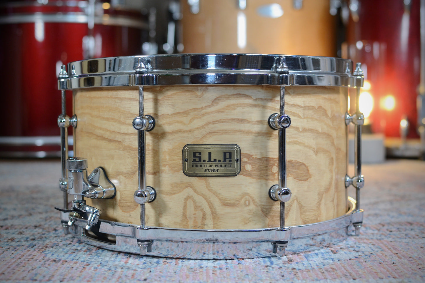 Tama S.L.P. 'LGM137' 13x7" G-Maple Snare Drum in Satin Tamo Ash