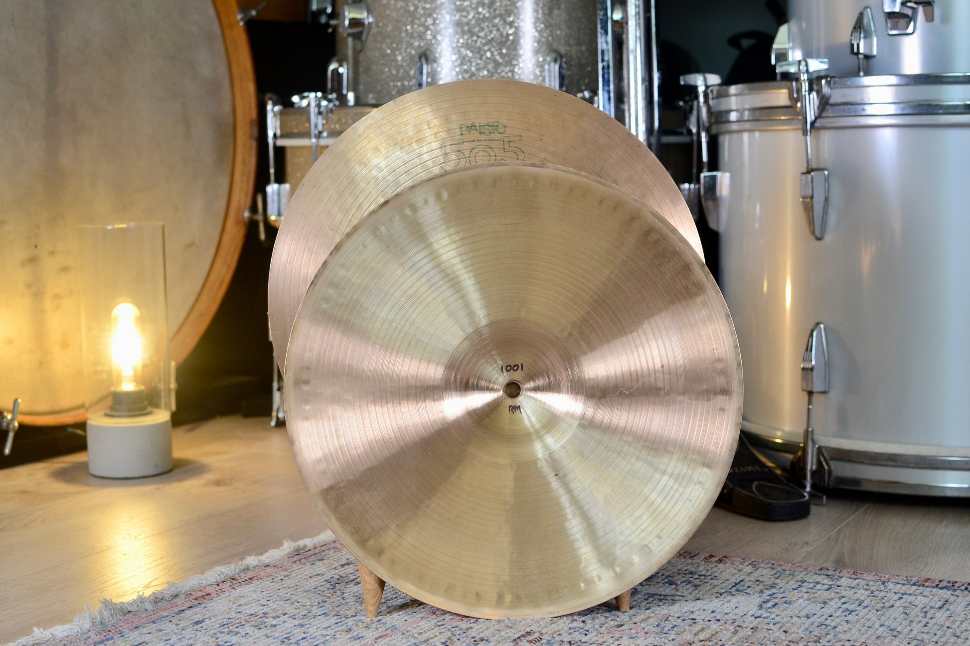Paiste 505 14" Medium Hi-hat Cymbals 1982 - 753/1001g
