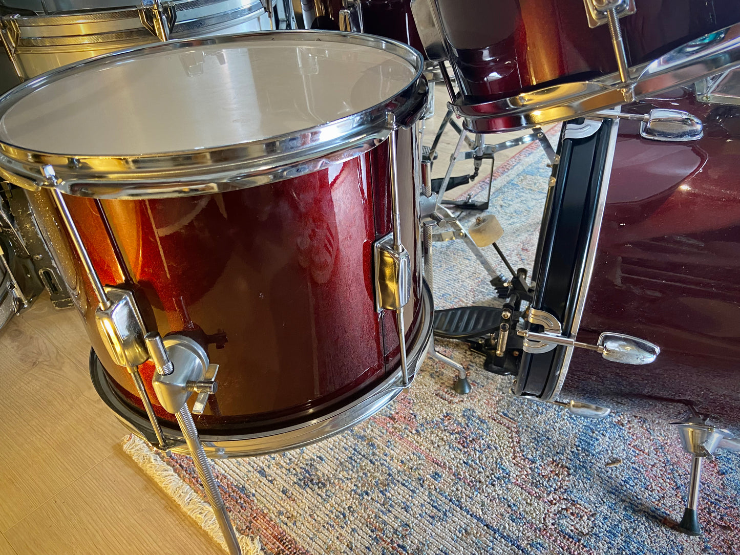 Percussion Century Junior Drum Kit in Ruby Red - 16/8/10/13/12SD
