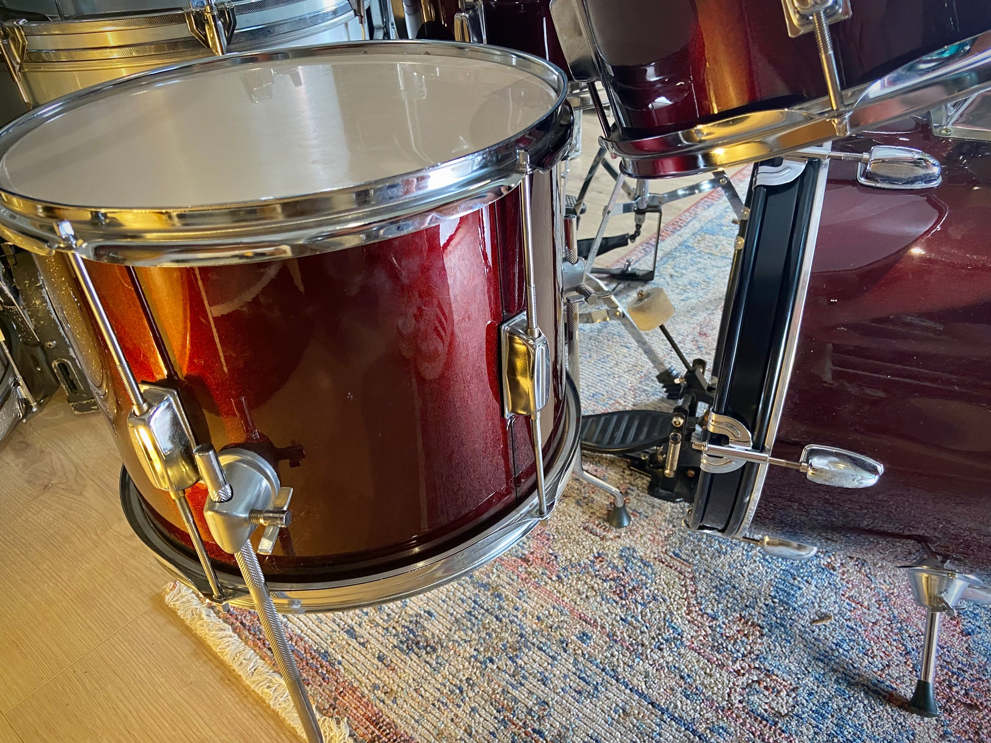 Percussion Century Junior Drum Kit in Ruby Red - 16/8/10/13/12SD
