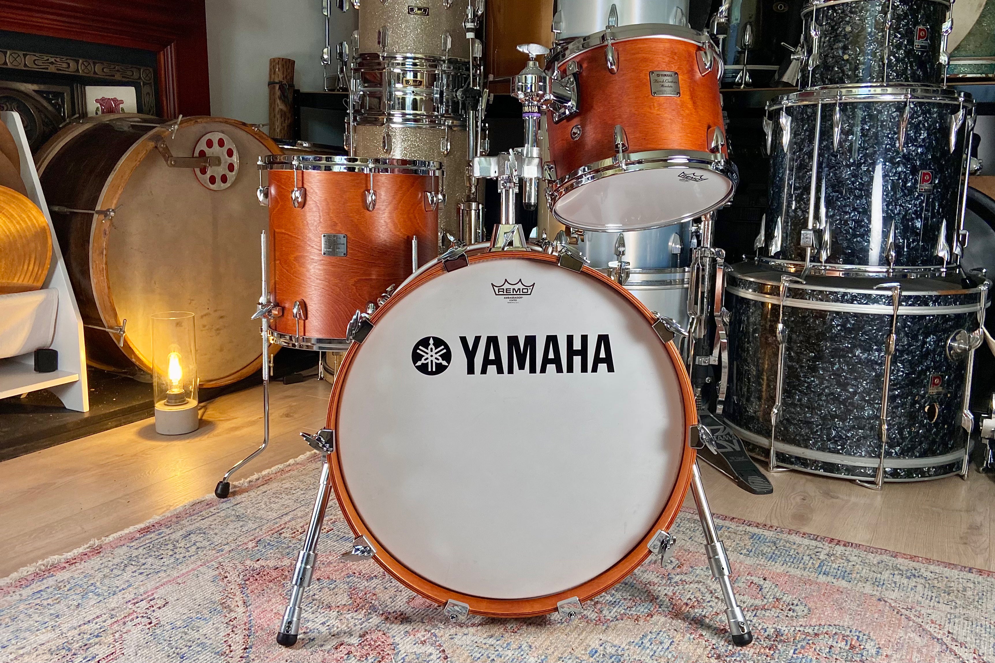 Yamaha Birch Custom Absolute Drum Kit in Vintage Natural Horny s