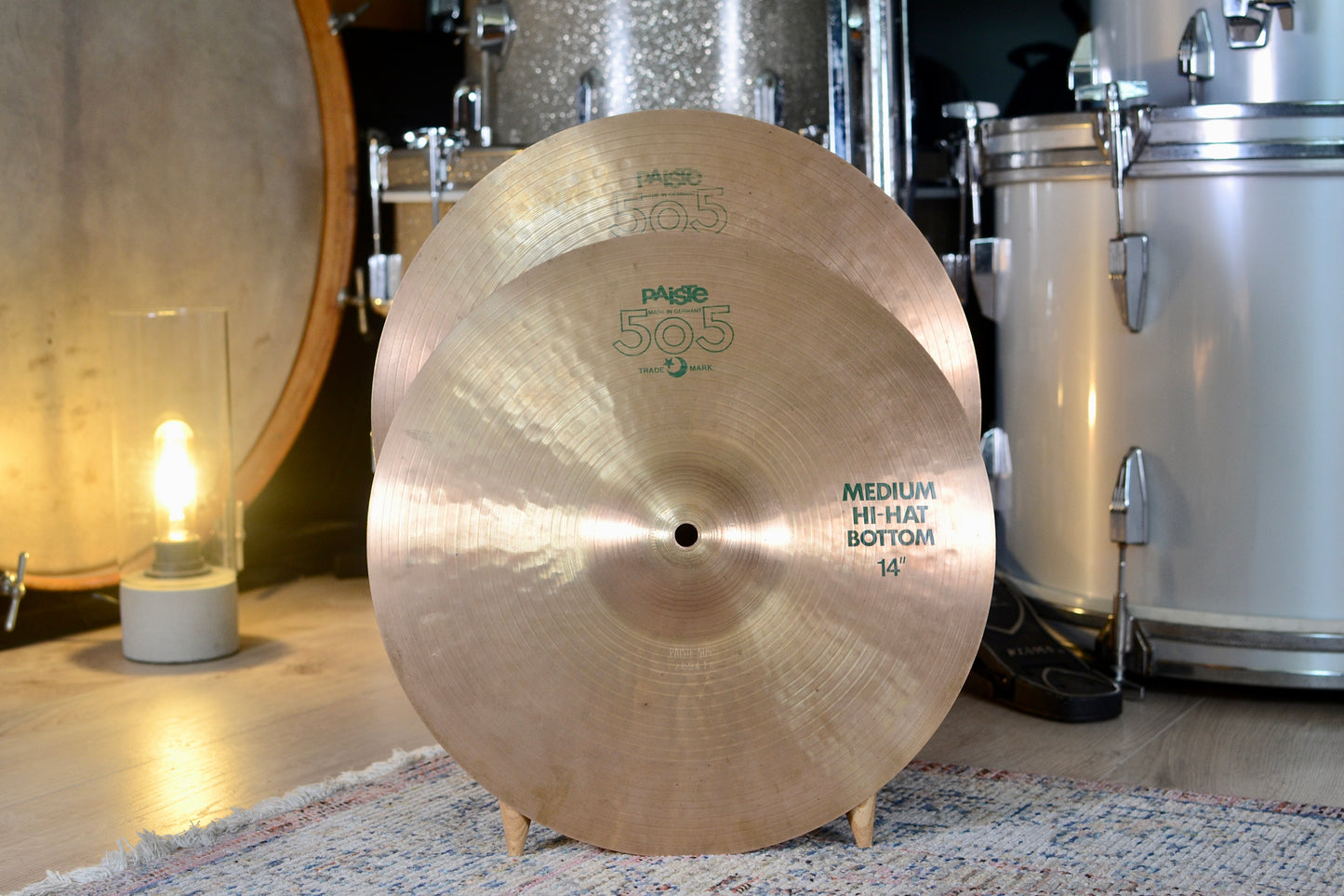 Paiste 505 14" Medium Hi-hat Cymbals 1982 - 753/1001g