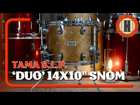 Tama S.L.P. ‘Duo Snare’ 14x10” Snare Drum with Legs - Transparent Mocha