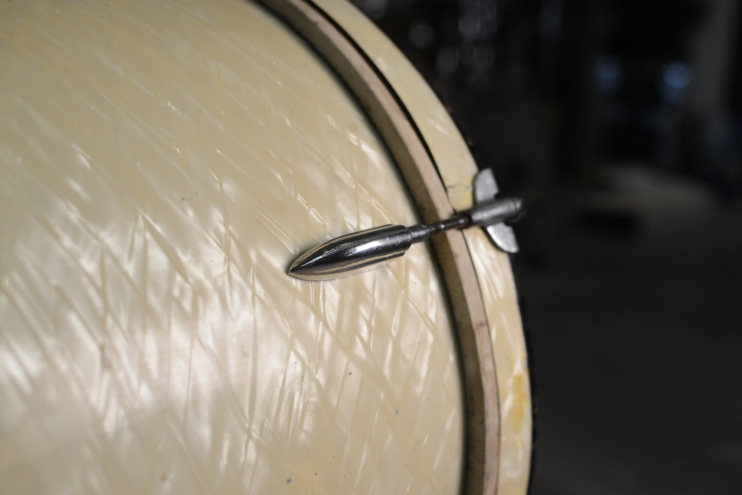 Ajax Deluxe 20x18" Bass Drum in White Pearl - 1950's