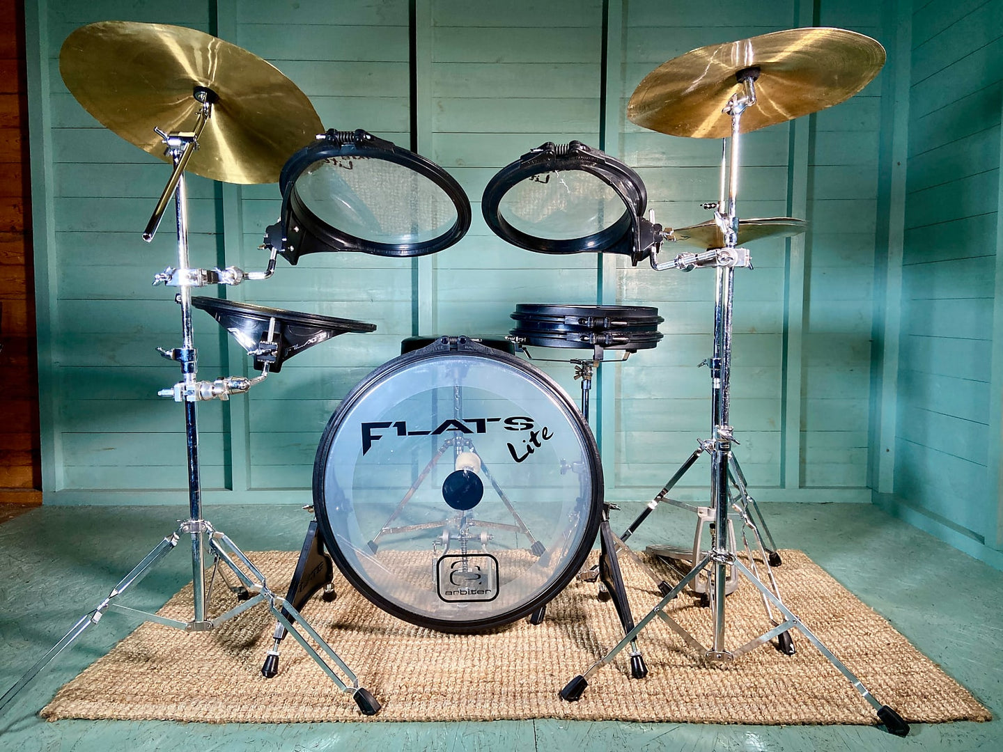 Arbiter Flats Lite Drum Kit with Hardware & Cymbals