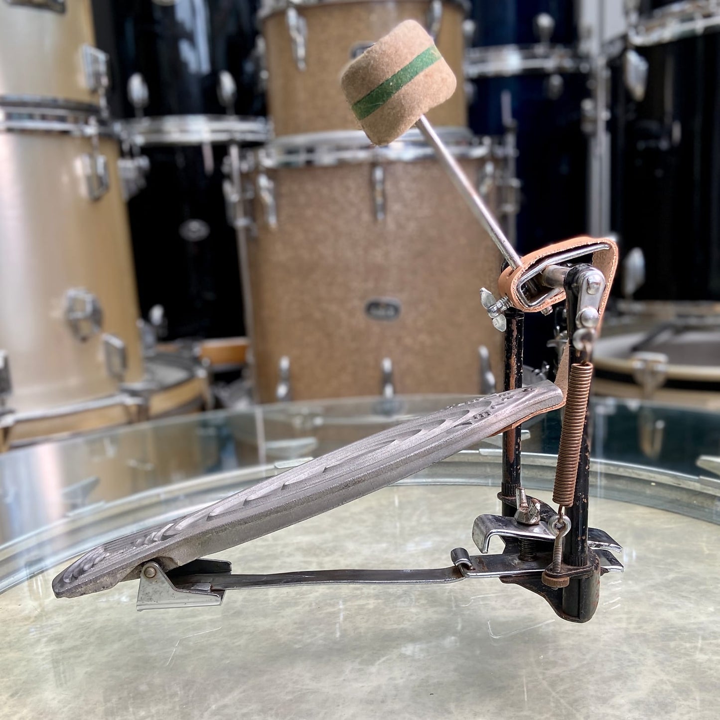 Beverley 'Black Night' Vintage Bass Drum Pedal - 1964