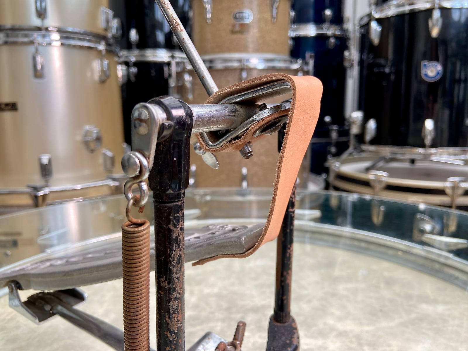Beverley 'Black Night' Vintage Bass Drum Pedal - 1964