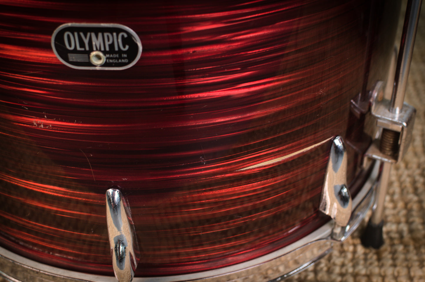 Premier Olympic '65' Drum Kit in Red SilkPearl - 1966