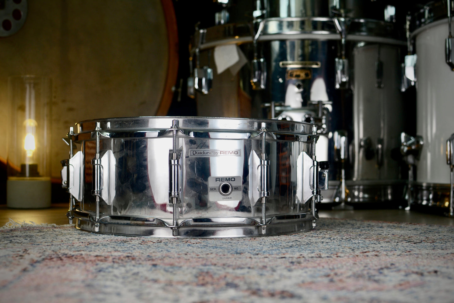 Remo Mastertouch Series 'M7-3054-XX' 14x5.5" Snare Drum in Chrome Quadra - 1988