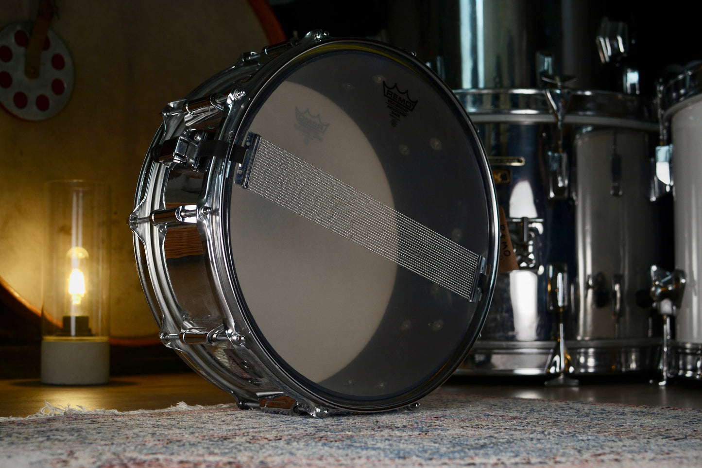 Remo Mastertouch Series 'M7-3054-XX' 14x5.5" Snare Drum in Chrome Quadra - 1988