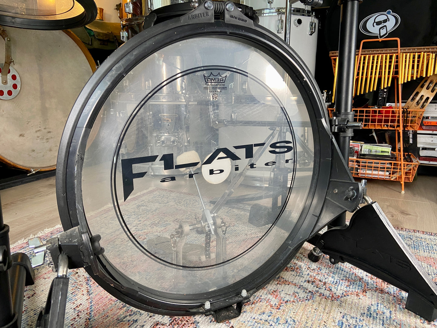 Arbiter Flats Drum Kit with Hardware & Cymbals