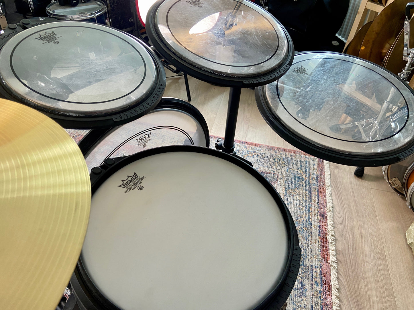 Arbiter Flats Drum Kit with Hardware & Cymbals